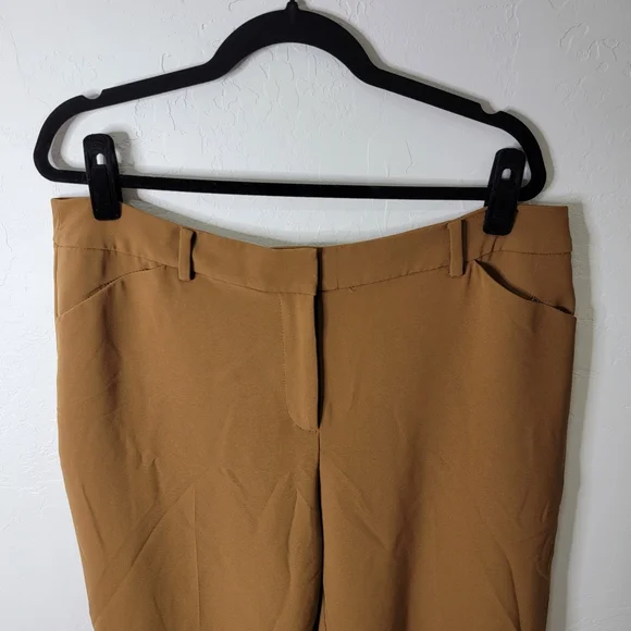 Chico's Saddle Brown Trouser Pants Sz. 2.5 Tall - Picture 2 of 6